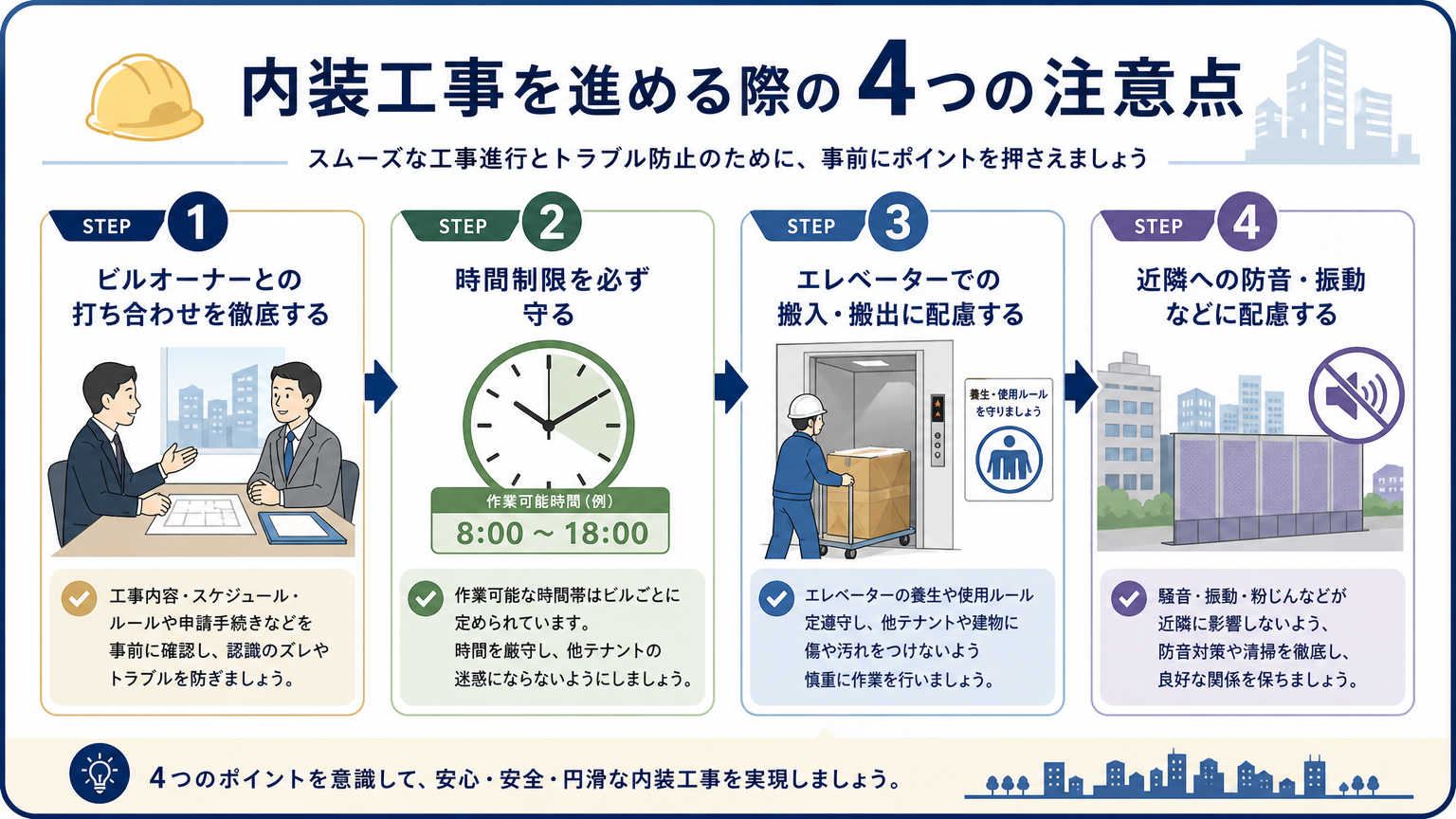 23区で内装工事を進める際の注意点