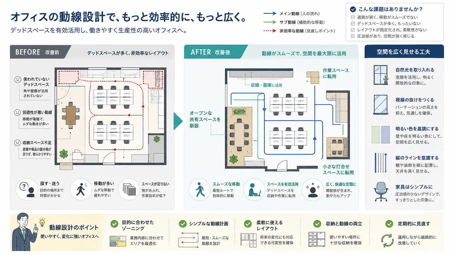 狭小オフィス活用の基本的な考え方